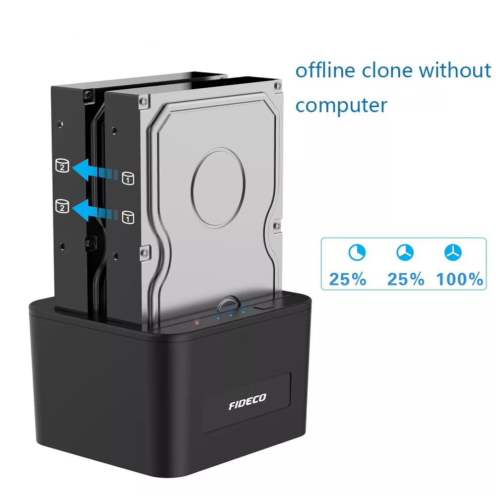2 bay 2.5 3.5 inch hdd docking